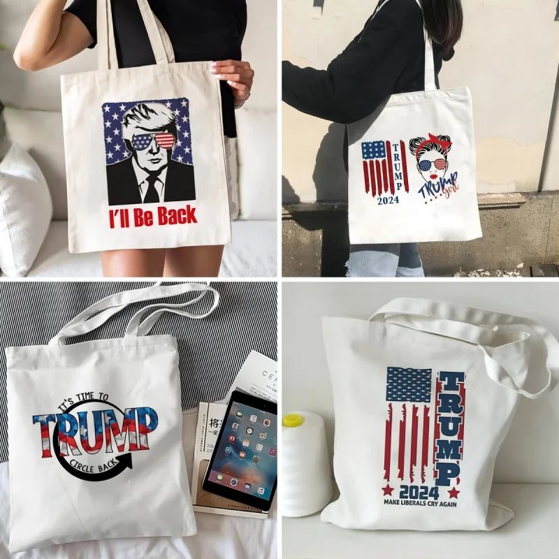 Donald Trump Women's Shopping Bag Graphic Shoulder Bags