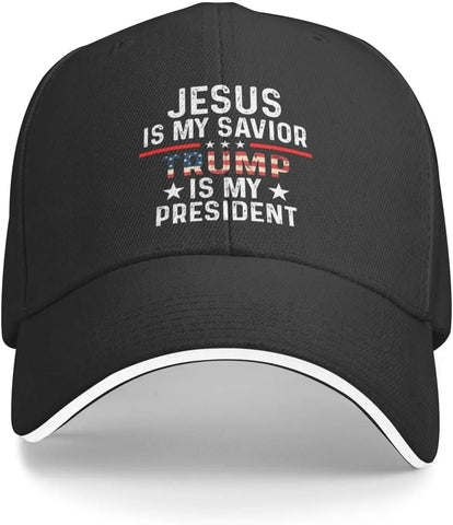 Jesus Is My Savior Trump Is My President Baseball Cap