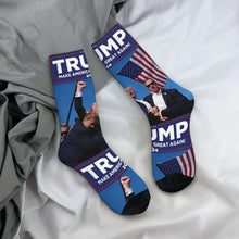 Donald Trump 2024 Assassination Attempt Socks Winter Stockings Funny Adults Men Socks Printed Sports Anti Bacterial Socks