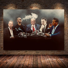 Andrew Tate Tristan Trump Elon Musk Poster Prints Celebrity Gather Smoking Wall Art Canvas Painting Picture Room Home Decor