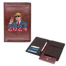 Donald Trump 2024 Poster passport Cover Men Women Leather Slim ID Card Travel Holder Pocket Wallet Purse Money Case